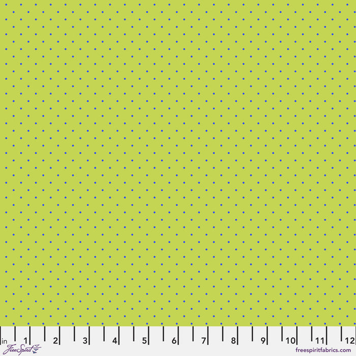 Tula Pink Tiny True Colors- Tiny Dots- PWTP185.MEADOW- Half Yard