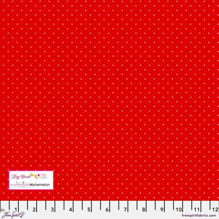 Tula Pink Tiny True Colors- Tiny Dots- PWTP185.WATERMELON- Half Yard