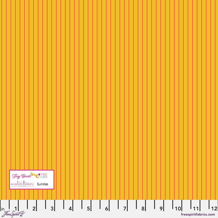 Tula Pink Tiny True Colors- Tiny Stripes- PWTP186.SUNRISE- Half Yards