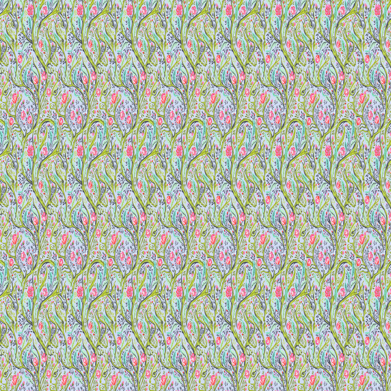 Tula Pink Full Moon Forest II- Branch Manager PWTP247.STARLIGHT- Half Yard- April 2025