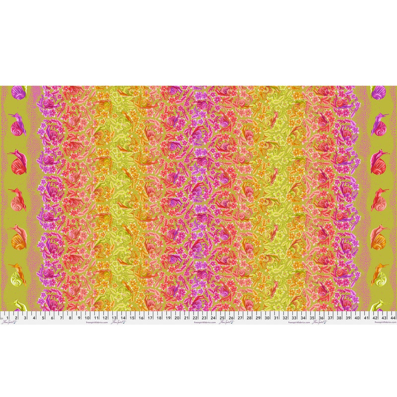 PRE-Order Tula Pink- Down to Earth- Snailed It! PWTP295.AFTERGLOW- Half Yard- March 2027