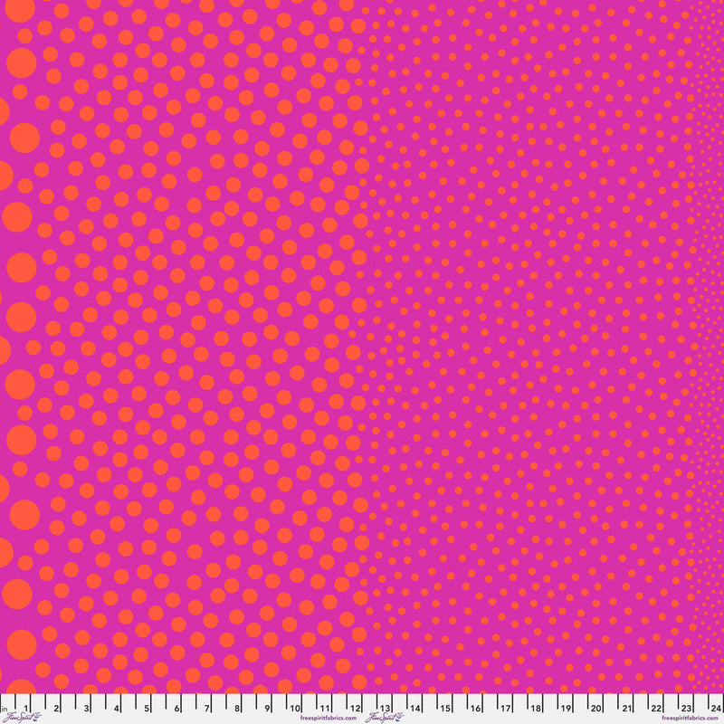 Tula Pink True Color- Stones PWTP299.PINKERBERRY- Half Yard- March 2027