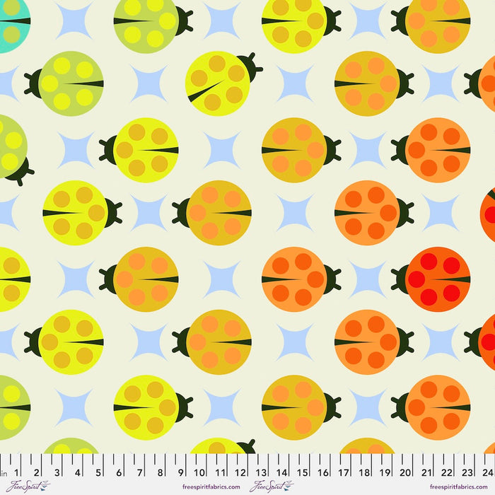 Tula Pink Tiny Beast- 108" Wide Back- Lady Luck QBTP008.GLOW- Half Yard- April 2022