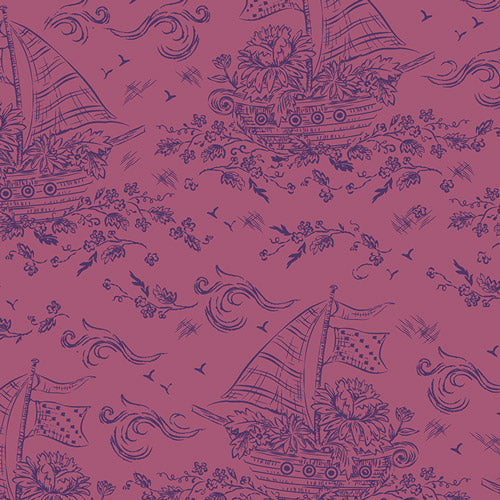PRE-Order Regeneration by Kathy Doughty- Ships of Bloom- RGN-17304 Glow- Half Yard- March 2027