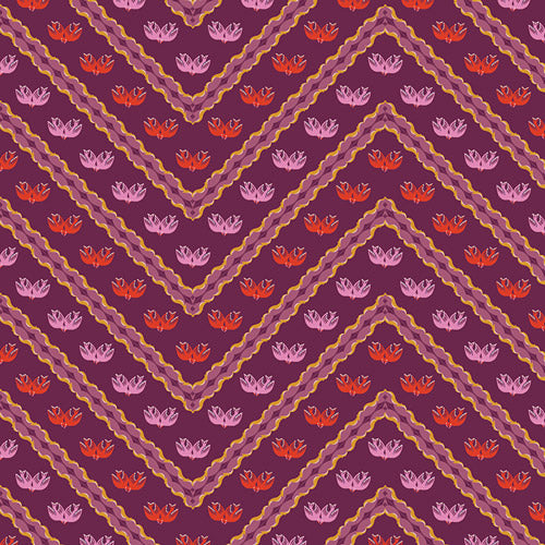 PRE-Order Regeneration by Kathy Doughty- Love Dove- RGN-17305 Berry- Half Yard- March 2027