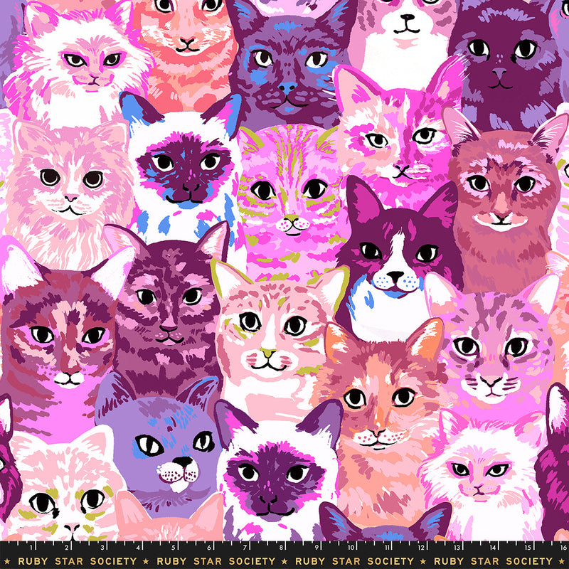 PRE-ORDER Oops All Cats by Sarah Watts- RS 2146 12 - Pink- Half Yard- May 2027