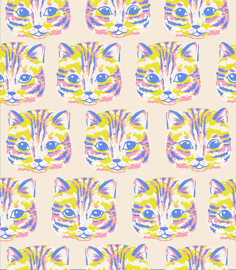 PRE-ORDER Oops All Cats by Sarah Watts- RS 2147 12 - Neon Pink- Half Yard- May 2027