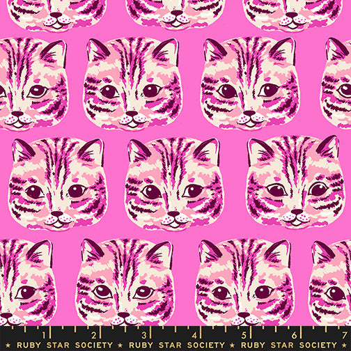 PRE-ORDER Oops All Cats by Sarah Watts- RS 2147 16 - Lipstick- Half Yard- May 2027