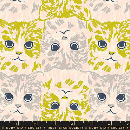 PRE-ORDER Oops All Cats by Sarah Watts- RS 2148 11 - Pistachio- Half Yard- May 2027