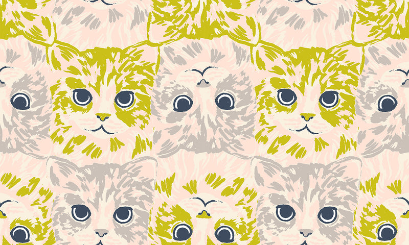 PRE-ORDER Oops All Cats by Sarah Watts- RS 2148 11 - Pistachio- Half Yard- May 2027