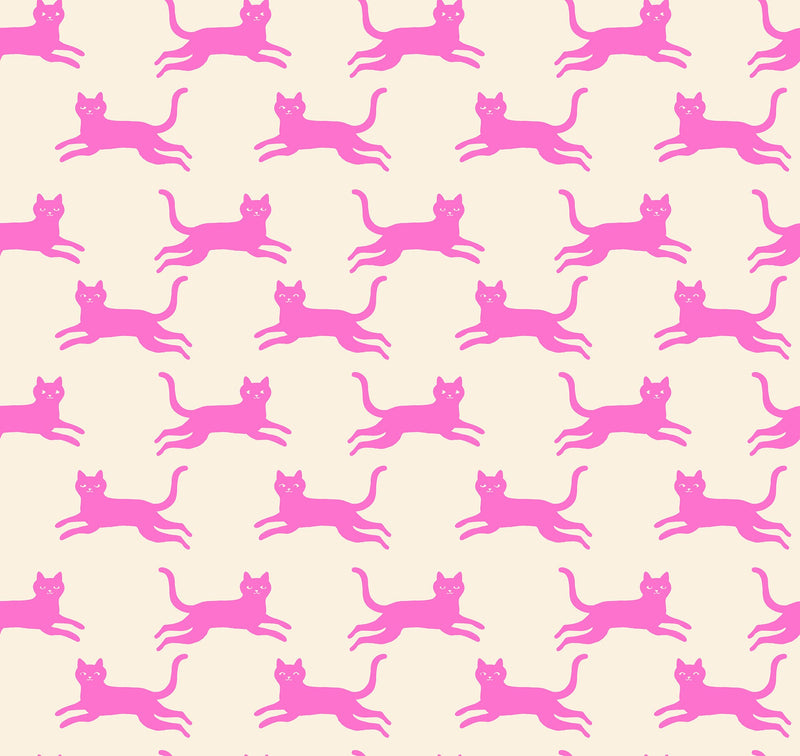PRE-ORDER Oops All Cats by Sarah Watts- RS 2150 12 - Neon Pink- Half Yard- May 2027