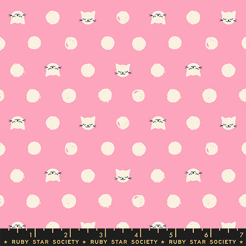 PRE-ORDER Oops All Cats by Sarah Watts- RS 2151 12 - Azalea- Half Yard- May 2027