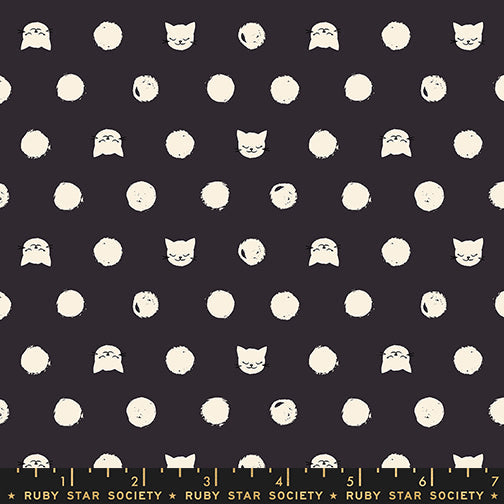 PRE-ORDER Oops All Cats by Sarah Watts- RS 2151 15 - Black- Half Yard- May 2027