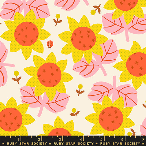 PRE-Order Daisy Days by Alexia Marcella Abegg- RS 4173 11 Natural- Half Yard- April 2027