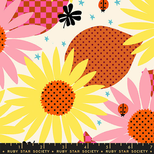 PRE-Order Daisy Days by Alexia Marcella Abegg- RS 4174 11 Natural- Half Yard- April 2027