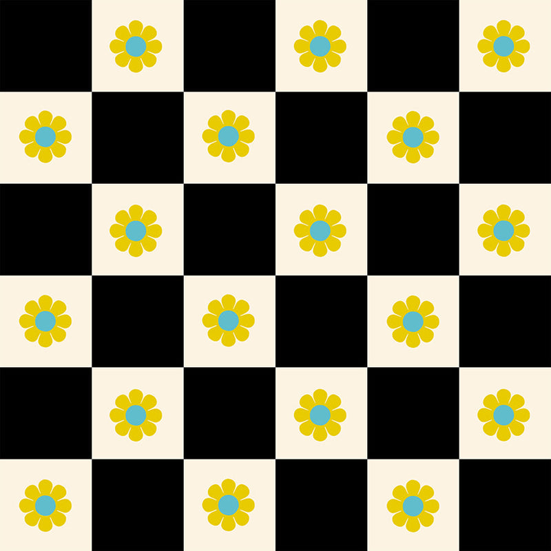 PRE-Order Daisy Days by Alexia Marcella Abegg- RS 4178 15 Black- Half Yard- April 2027