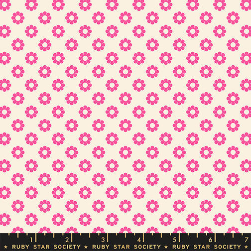 PRE-Order Daisy Days by Alexia Marcella Abegg- RS 4178 13 Neon Pink- Half Yard- April 2027