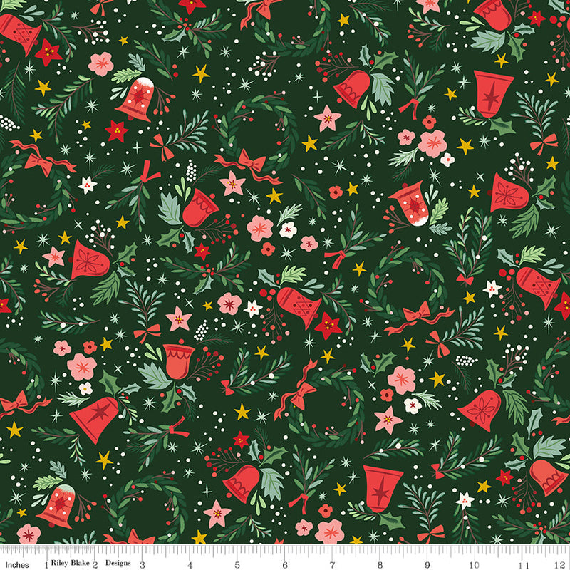 PRE-Order Carol by Jill Howarth- Berries and Boughs SC19056 Woodland- Half Yard- May 2027