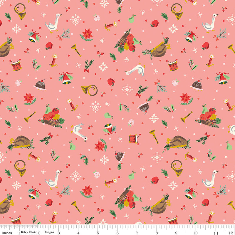 PRE-Order Carol by Jill Howarth- Wonderful Pudding SC19057 Grapefruit- Half Yard- May 2027