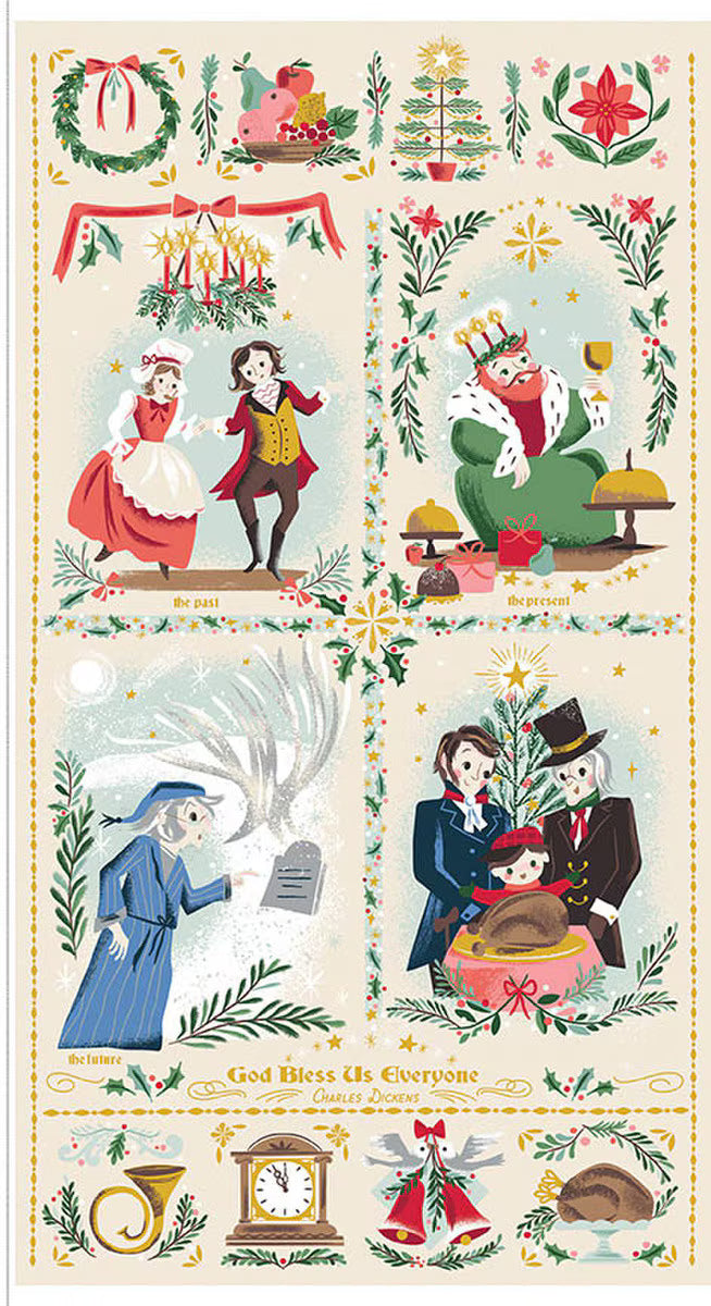 PRE-Order Carol by Jill Howarth- Wonderful Pudding SC19058 Panel- 24" x 44"- May 2027
