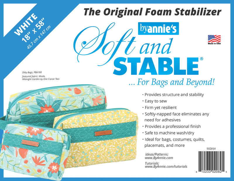 By Annie Soft and Stable® WHITE 18" x 58"