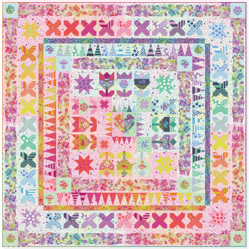 PRE-ORDER Tula Pink- Down to Earth- Gardens of Galaxy Quilt Kit- March 2027