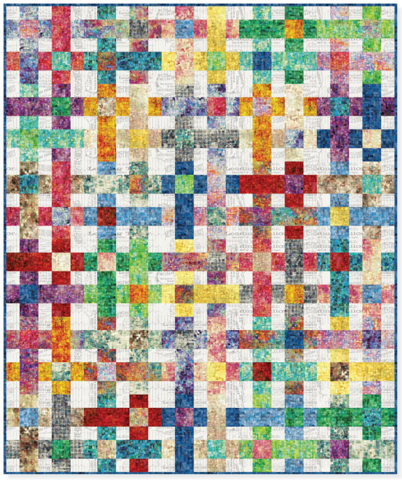PRE-ORDER Tim Holtz Eclectic Elements Fragments- Hashtag Twin Quilt Kit- April 2027