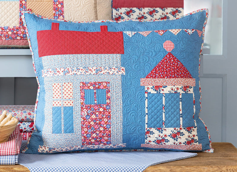 PRE-Order Tilda- Village Life Pillow Kit- House/ Kiosk BLUE featuring Village Life- October 2026