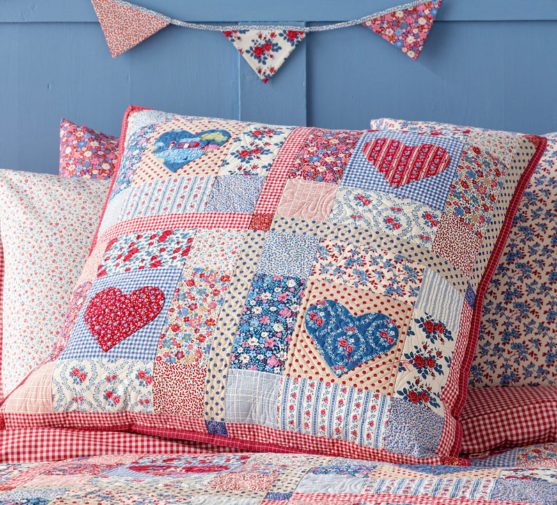 PRE-Order Tilda- Village Life Pillow Kit- Heart of Village BLUE/BURGUNDY featuring Village Life- October 2026