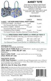Aunties Two- Market Tote Pattern - Modern Fabric Shoppe