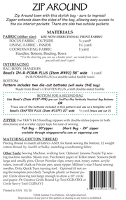 Aunties Two- Zip Around Dome Top Bag Pattern - Modern Fabric Shoppe