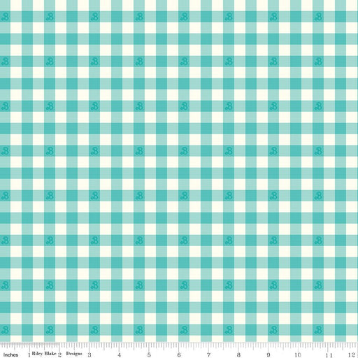 Barbie World by Riley Blake Designs- Barbie Gingham- C15024-TEAL- March 2024 - Modern Fabric Shoppe