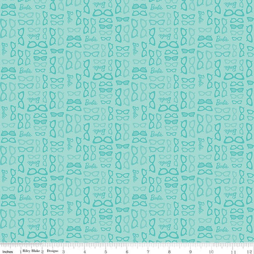 Barbie World by Riley Blake Designs- Barbie Glasses- C15025-TEAL- March 2024 - Modern Fabric Shoppe