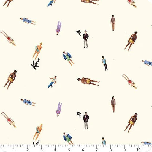 Barbie World by Riley Blake Designs - Ken Dolls - C15023 - Cream - Half Yard March 2024 - Modern Fabric Shoppe