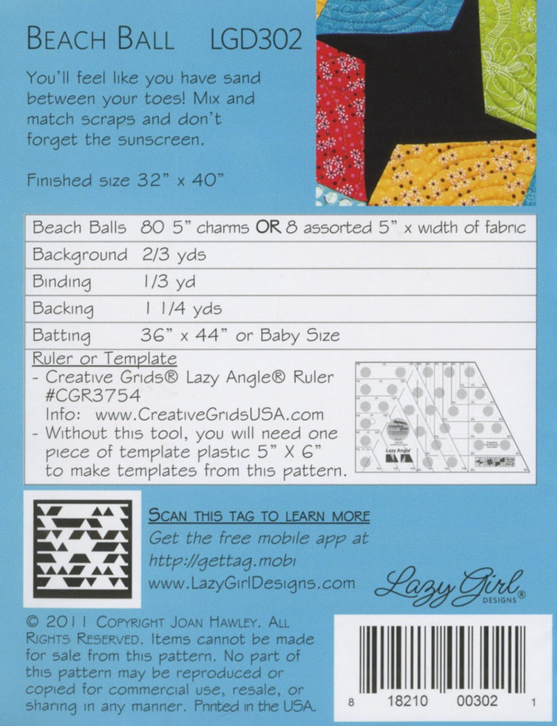 Beach Ball Quilt Pattern By Lazy Girl Designs & Jaybirds Quilts - Modern Fabric Shoppe