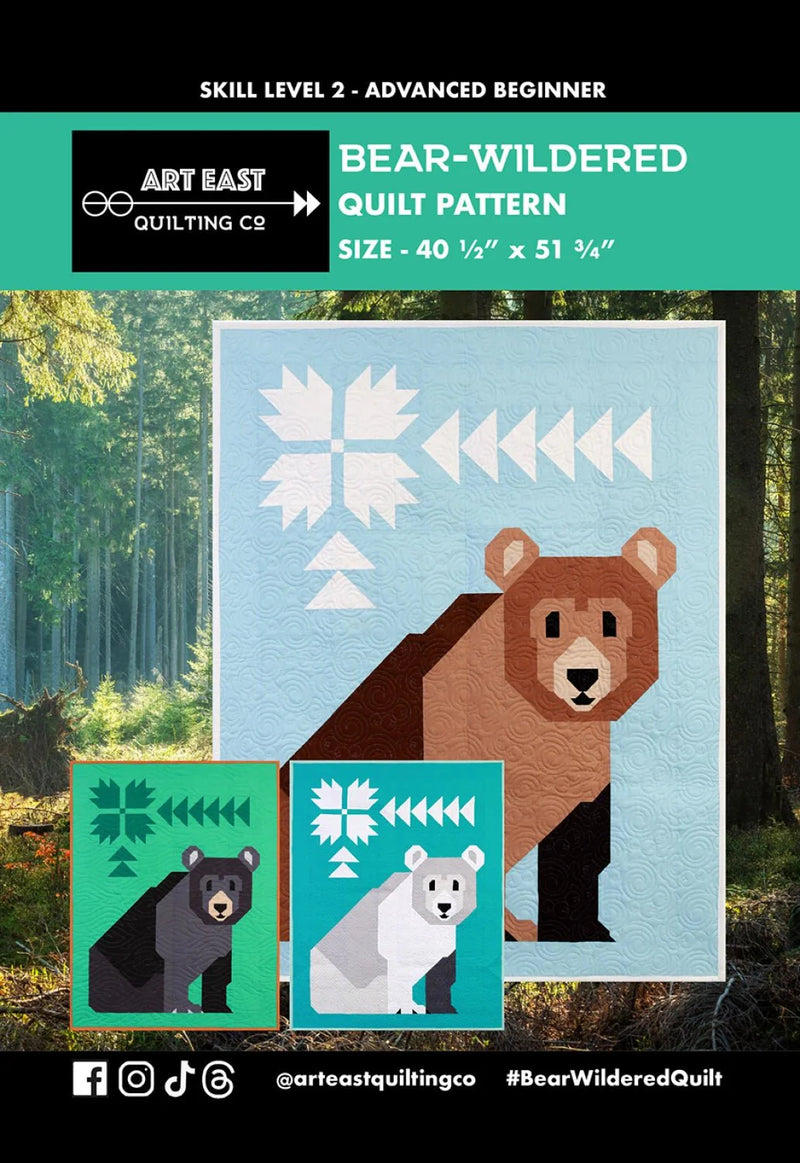 Bear - Wildered Quilt Pattern By Art East Quilting Co. - Modern Fabric Shoppe