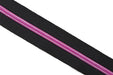 Black - #5 Pink Nylon Coil Zipper Tape - *Not By Annie - Modern Fabric Shoppe