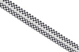 Black and White Checkerboard- #5 Silver Nylon Coil Zipper Tape - Modern Fabric Shoppe