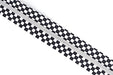 Black and White Checkerboard- #5 Silver Nylon Coil Zipper Tape - Modern Fabric Shoppe