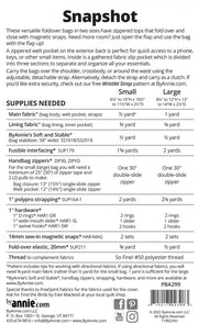 By Annie- Snapshot Pattern - Modern Fabric Shoppe