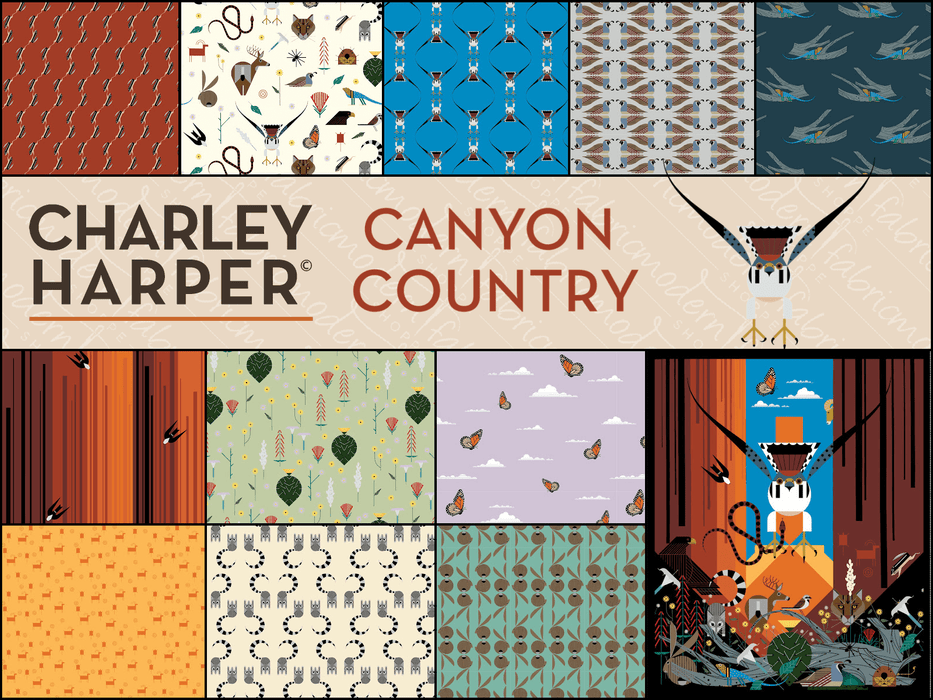 Canyon Country - Charley Harper - Half Yard Bundle - March 2025 - Modern Fabric Shoppe