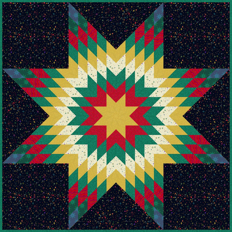 PRE-Order Sally Kelly- Celestial Lonestar Quilt Kit featuring Celestial Skies- May 2027