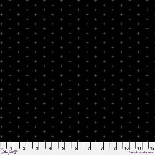 Chromatics - Cross Stitch PWFS059.BLACK - Half Yard - Modern Fabric Shoppe