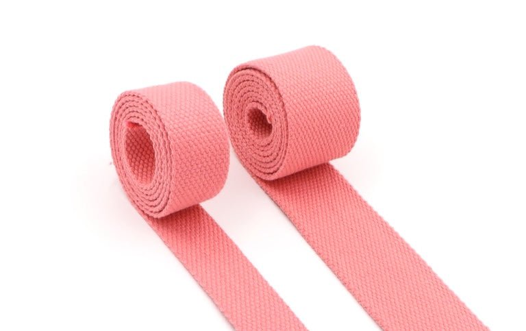 Coral Cotton 1 1/2 inch (38mm) width Webbing - by the yard - Modern Fabric Shoppe