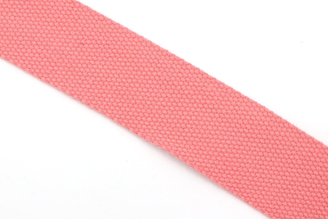 Coral Cotton 1 inch (25mm) width Webbing - by the yard - Modern Fabric Shoppe