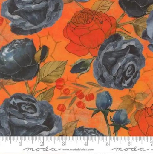 Coven by Robin Pickens- Coven Rose 48800 12 Pumpkin- Half Yard- May 2026 - Modern Fabric Shoppe