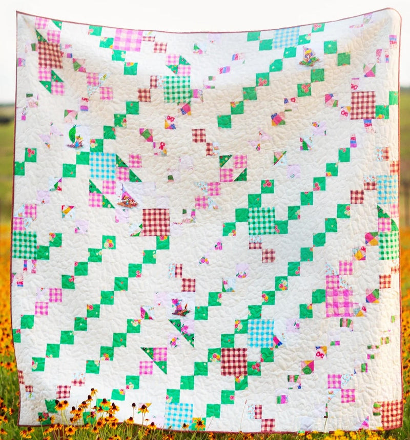 PRE-Order Heather Ross- Eadie Quilt Kit featuring Heather Ross Boat Race- March 2027