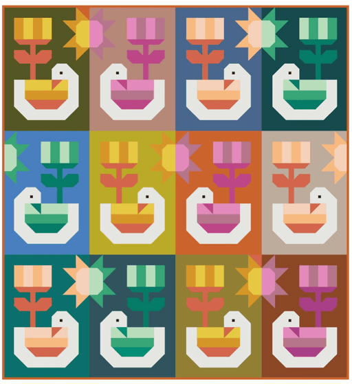 Elizabeth Hartman - Sunshine Quilt Kit featuring Bella Solids - November 2025 - Modern Fabric Shoppe