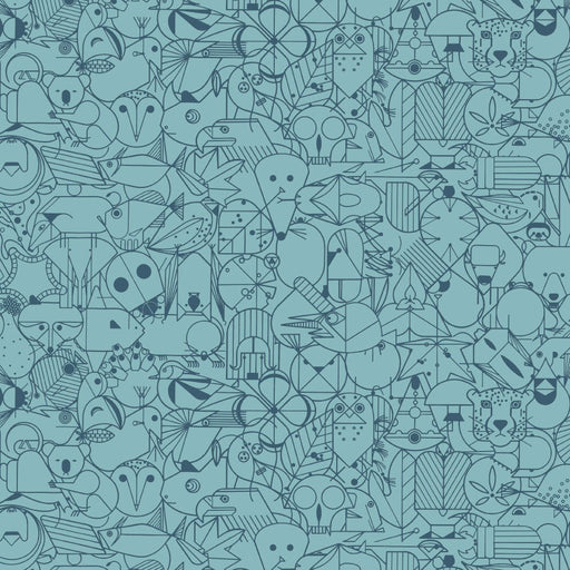 End Paper Basics by Charlie Harper - End Paper CH - 300 Blue Raspberry - Half Yard - July 2024 - Modern Fabric Shoppe