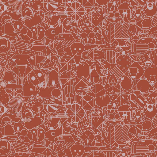 End Paper Basics by Charlie Harper - End Paper CH - 300 Burnt Brick - Half Yard - July 2024 - Modern Fabric Shoppe